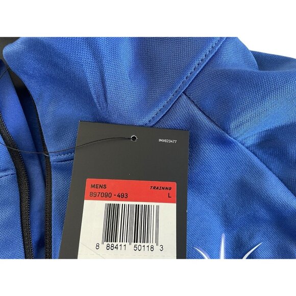 Nike Men's Therma Dri-Fit 1/4 Zip Pullover Training H School Sports Blue New - Picture 3 of 8